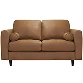 Sabrina Loveseat (Shown in Tan Top Grain Leather)