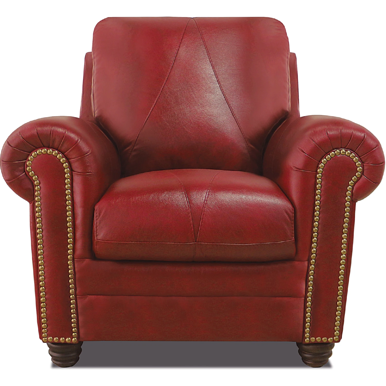 Luke Home Weston-C Weston Accent Chair (Shown in Cherry Red Top