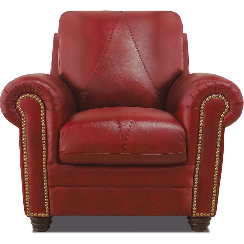Weston Accent Chair (Shown in Cherry Red Top Grain Leather)