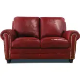 Weston Loveseat (Shown in Cherry Red Top Grain Leather)
