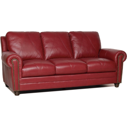 Weston Sofa (Shown in Cherry Red Top Grain Leather)