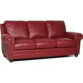 Weston Sofa (Shown in Cherry Red Top Grain Leather)