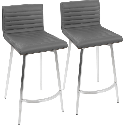 LumiSource Mason Swivel Counter Stool - Thumbnail 3