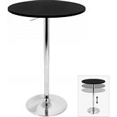 Adjustable Bar Table in Black