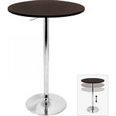Adjustable Bar Table in Brown