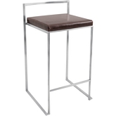 Fuji Stacker 27" Counter Height Stool in Brown (Set of 2)