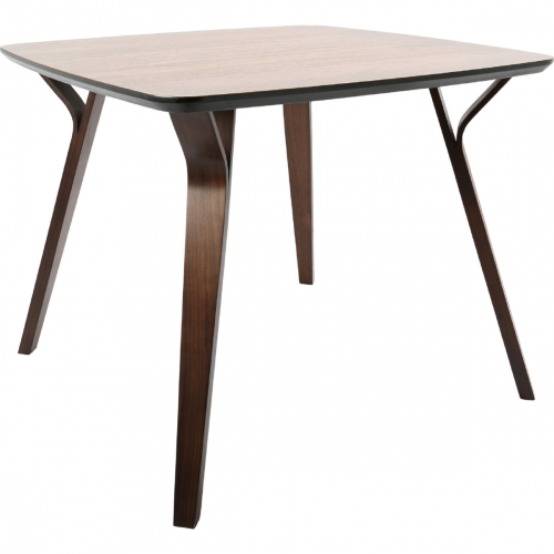 Folia 38" Dining Table in Walnut with Tapered Legs