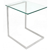 Zenn Glass End Table in Glass