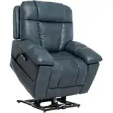 Capriccio Infinite Immerse Layflat Lift Recliner in Slate Blue Fabric