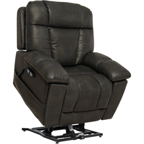 Capriccio Infinite Immerse Layflat Lift Recliner in Smoke Fabric