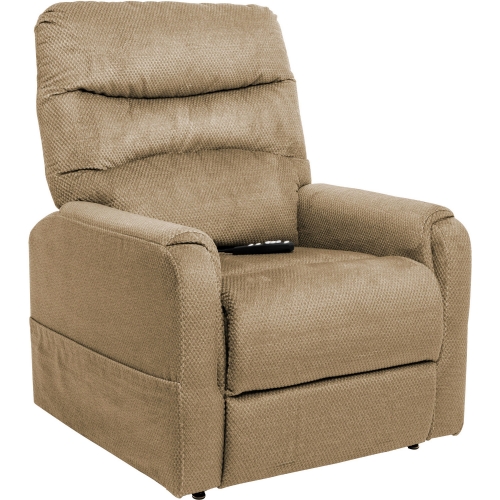 Spice Layflat Lift Recliner in Stone Fabric