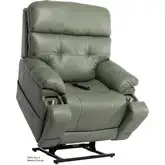 Triple Power Massage Lift Recliner in Olive Green Fabric