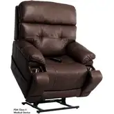 Triple Power Massage Lift Recliner in Walnut Brown Fabric