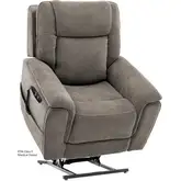Trento Layflat Lift Recliner in Ash Neutral Fabric