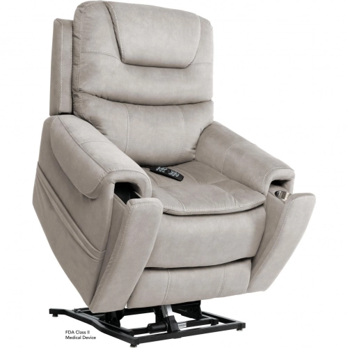 Arula Tilt Lift Recliner in Dove Neutral Fabric