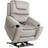 Arula Tilt Lift Recliner in Dove Neutral Fabric