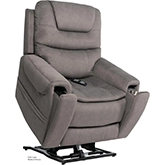 Arula Tilt Lift Recliner in Elephant Gray Fabric