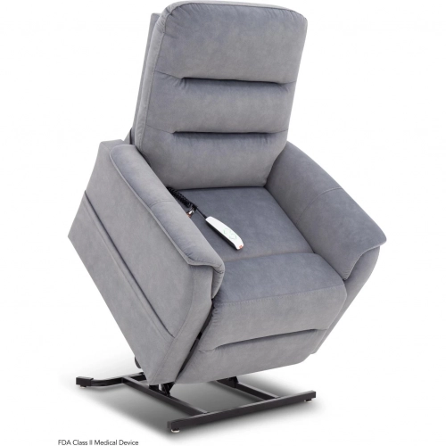 Trio Slender Lift Recliner in Dolphin Gray Fabric