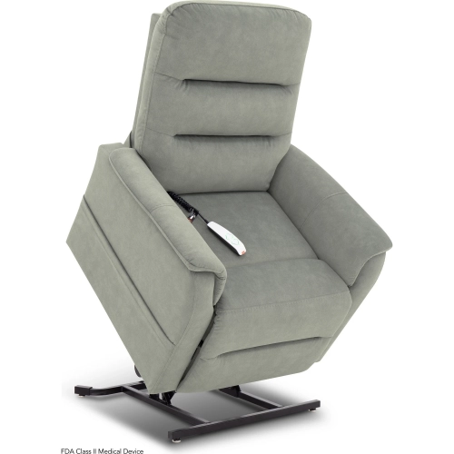Trio Slender Lift Recliner in Dove Neutral Fabric