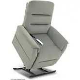 Trio Slender Lift Recliner in Dove Neutral Fabric
