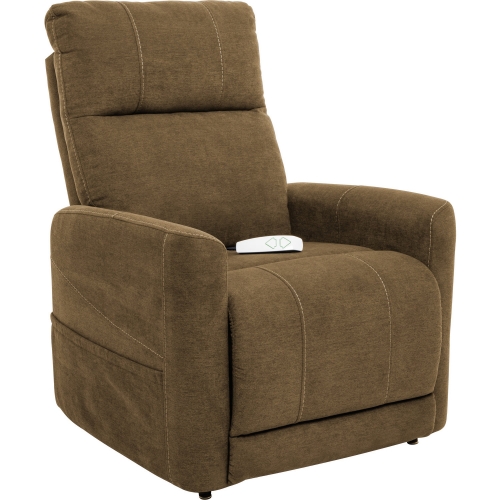 Saville Layflat Lift Recliner with Heat & Massage in Earth Fabric