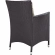 Convene Outdoor Dining Arm Chair in Espresso with Mocha Cushion