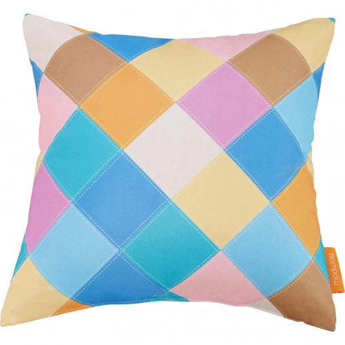 Modway Outdoor Pillow in Multicolor Diamond Fabric