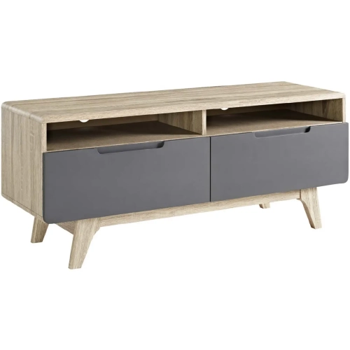Origin 47" TV Stand in Natural & Gray
