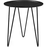 Digress Side Table in Black with Powder Coated Steel Legs