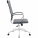 Jive High Back Office Chair in Gray Leatherette on Chrome Base