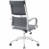Jive High Back Office Chair in Gray Leatherette on Chrome Base