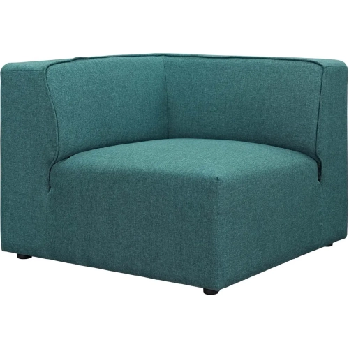Mingle Modular Sectional Corner Seat in Teal Fabric