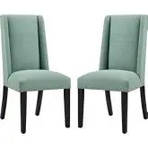 Baron Dining Chair in Laguna Fabric with Nailhead (Set of 2)