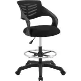 Thrive Drafting Chair in Black Mesh