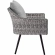 Endeavor Outdoor Poly Wicker Arm Chair in Gray (Set of 2)