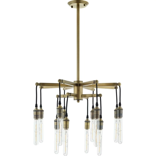 Resolve Ceiling Light Pendant Chandelier in Antique Brass
