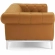 Idyll Chesterfield Sofa in Tufted Tan Leather & Stainless