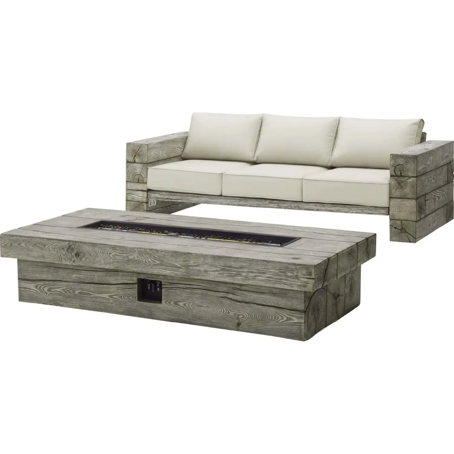 Modway Manteo Sofa and Fire Pit