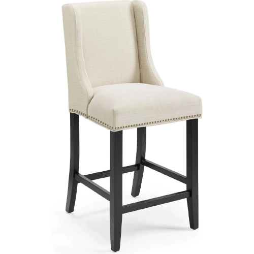 Baron Counter Stool in Beige Fabric