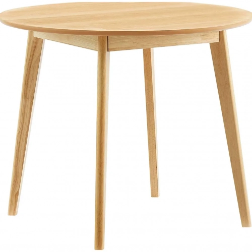 Vision 35" Round Dining Table in Oak Finish