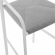 Raleigh Outdoor Bar Stool in White Metal & Gray Fabric (Set of 2)