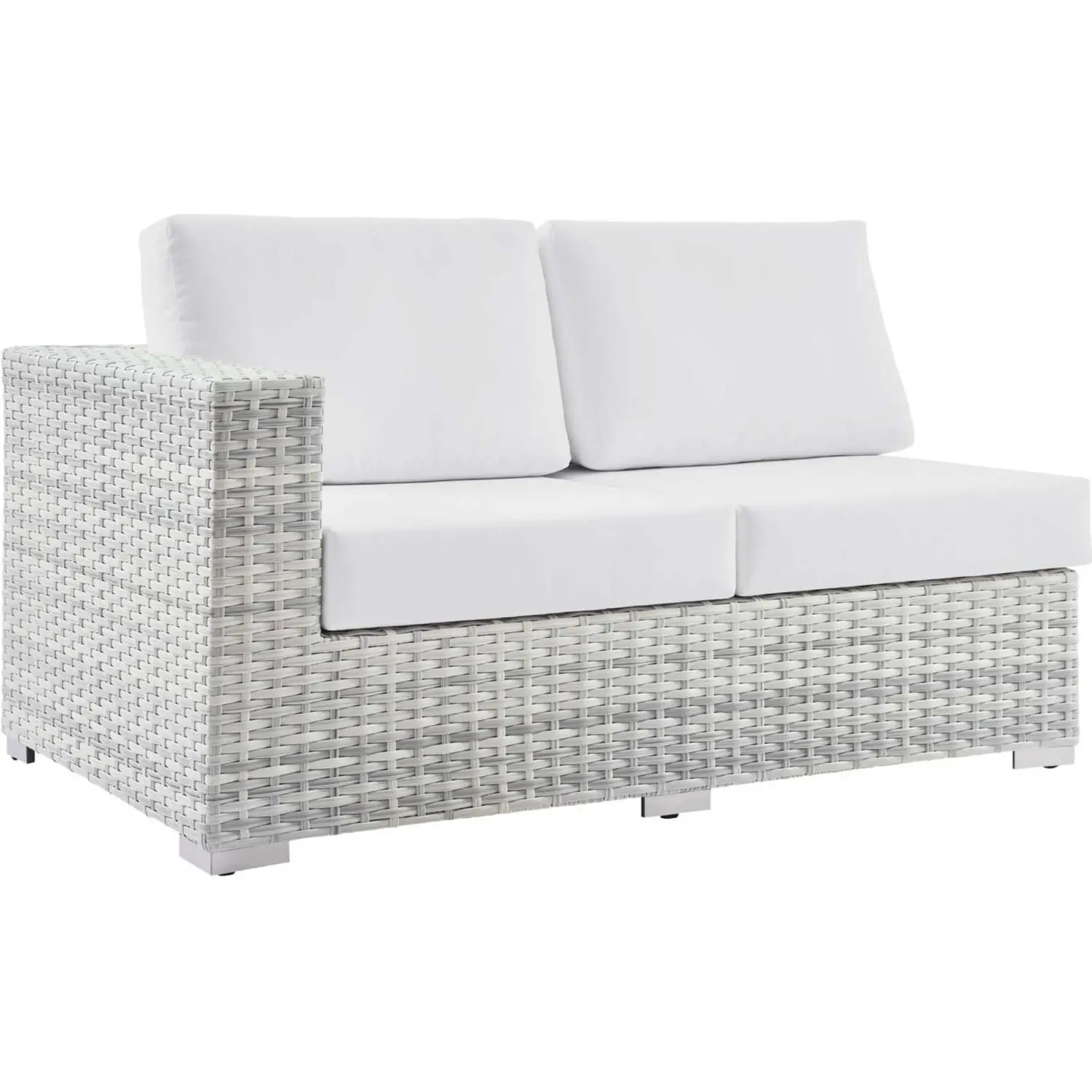Modway Convene Outdoor Left Arm Loveseat Sectional Unit - Thumbnail 3