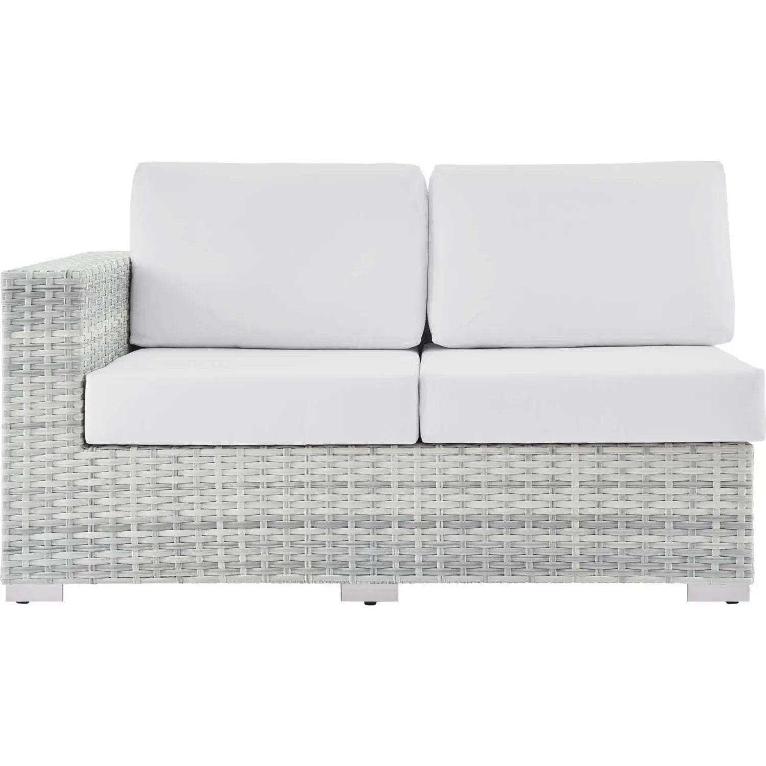 Modway Convene Outdoor Left Arm Loveseat Sectional Unit - Thumbnail 2