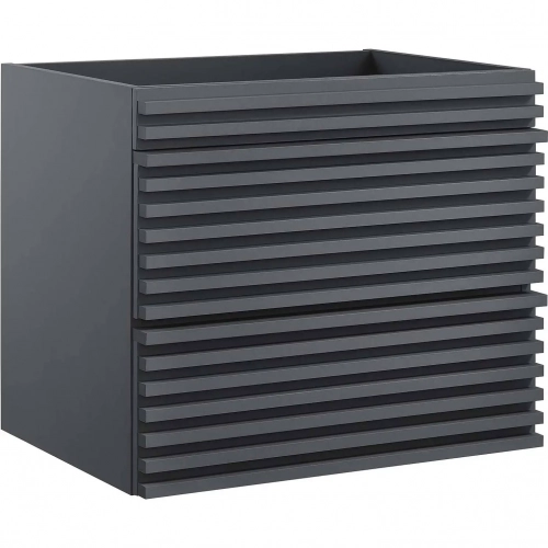 Render 24" Wall Mount Bathroom Vanity (Sink Not Included) in Gray Finish