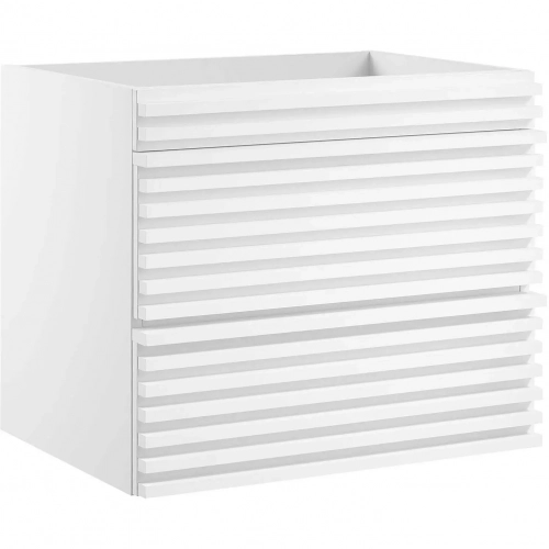 Render 24" Wall Mount Bathroom Vanity (Sink Not Included) in White Finish