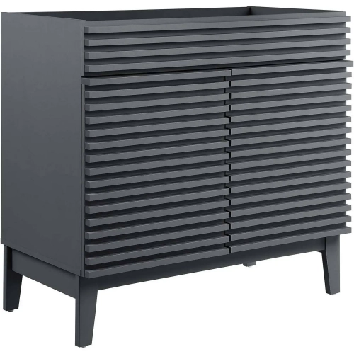 Render 36" Bathroom Vanity (Sink Not Included) in Gray Finish