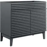 Render 36" Bathroom Vanity (Sink Not Included) in Gray Finish