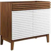 Render 36" Bathroom Vanity (Sink Not Included) in White Walnut Finish