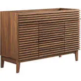 Render 48" Single Sink Bathroom Vanity (Sink Not Included) in Walnut Finish