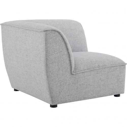 Comprise Corner Chair Modular Sectional Unit in Light Gray
